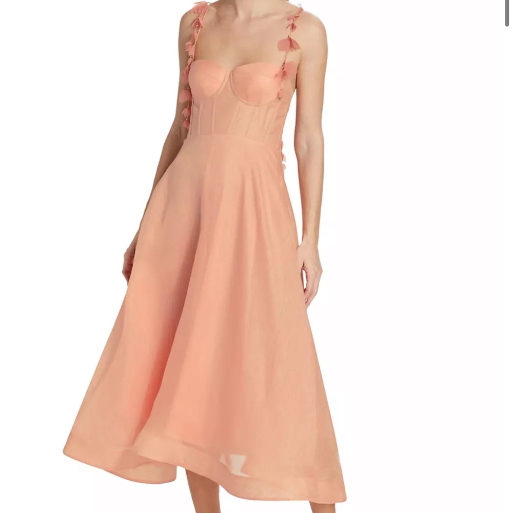 Zimmermann Wonderland Corset Midi-Dress
